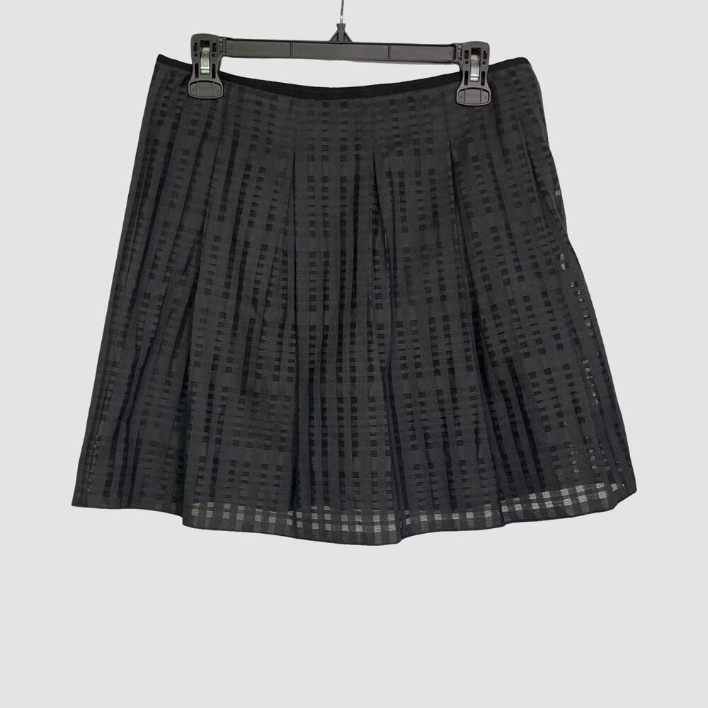 Vince Black Pleated A-Line Skirt Women’s Size 6 NWT Saks Fifth Avenue $275
